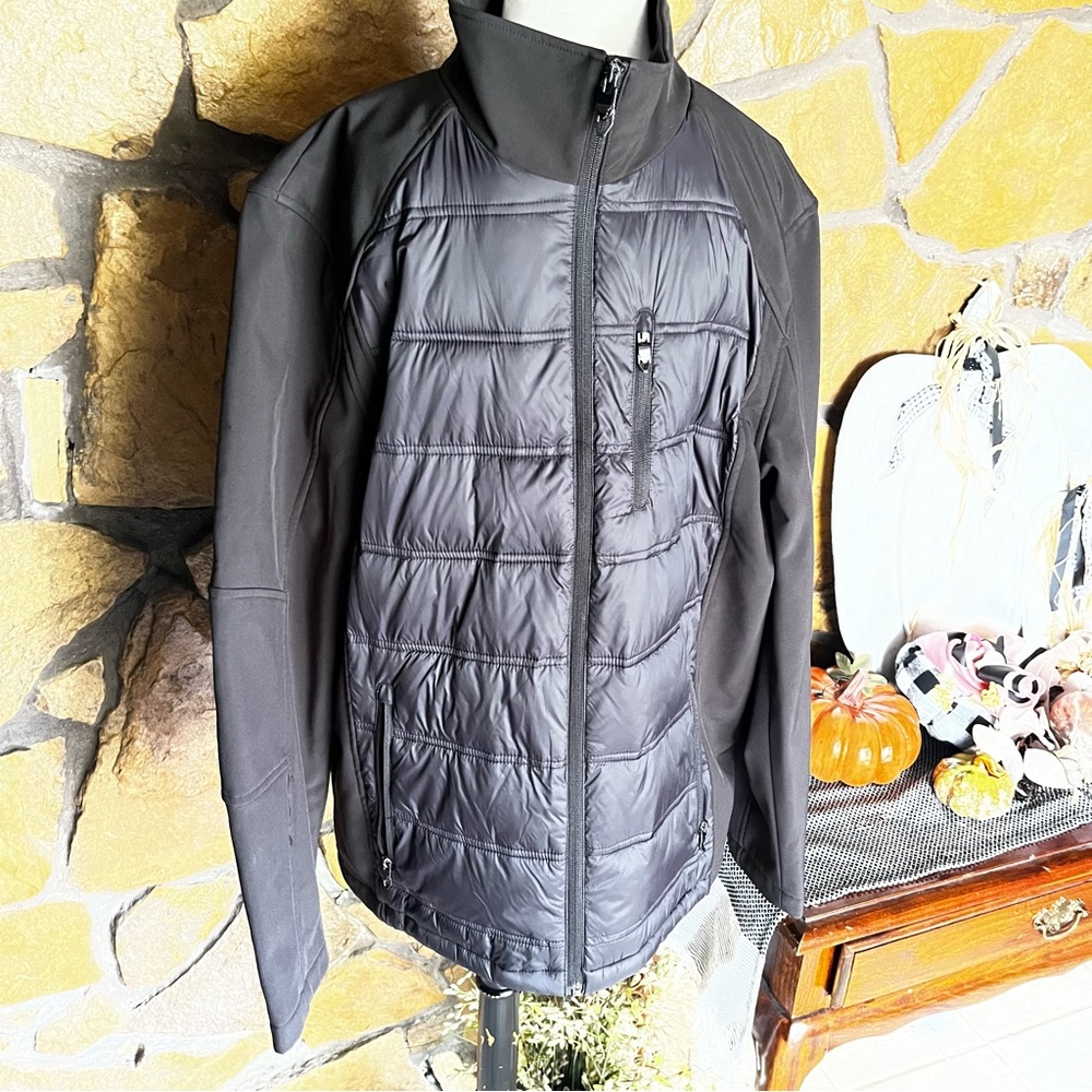Men's Calvin Klein Black Ski Jacket - Size Large - Puffer with